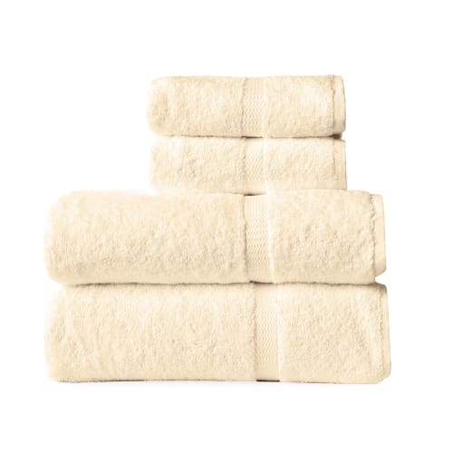 Fairview Washcloth, Cotton Dobby Border, 13x13, 1.5 lbs/dz, Sq. Corner, Vanilla